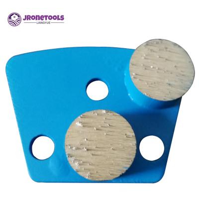 Double buttons trapezoid metal bond concrete polishing