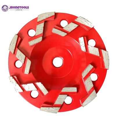 S-segs diamond cup wheel hand grinder concrete polishing