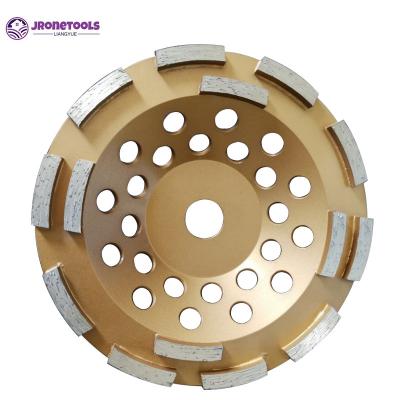 Double rows diamond cup wheel 14 segments