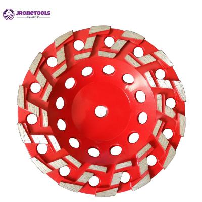 Diamond segment grinding cup wheel for concrete chamfering