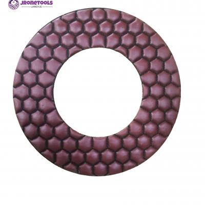 130mm dry polishing pad medium bond velcro back