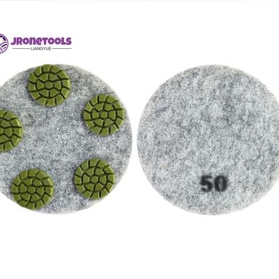 11 Inch Sponge Floor Polishing Pads with 5 Diamond Resins for Burnishers