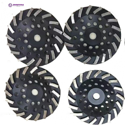 180mm/7 inch turbo wave diamond cup wheel 18 segs for concrete grinding no vibration