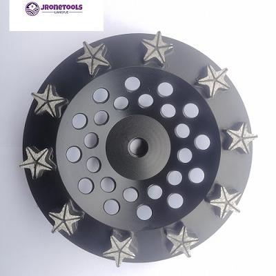 180mm 10 stars cup wheel with threaded