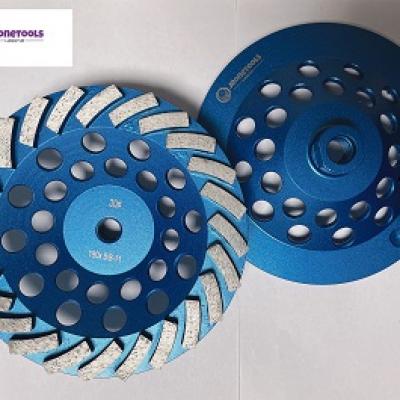 180mm turbo wave diamond cup wheel 24 seg